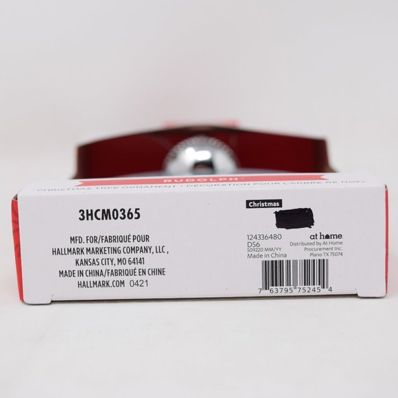 2021 Rudolph Red Nosed Reindeer Hallmark Christmas Tree Ornament Light Up New - Picture 6 of 9